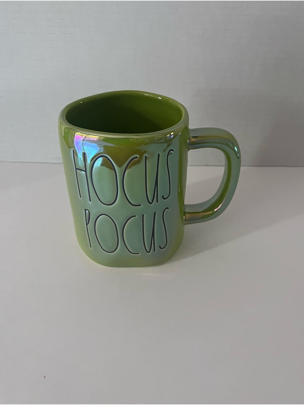 Rae Dunn HOCUS POCUS Iridescent Green Mug
